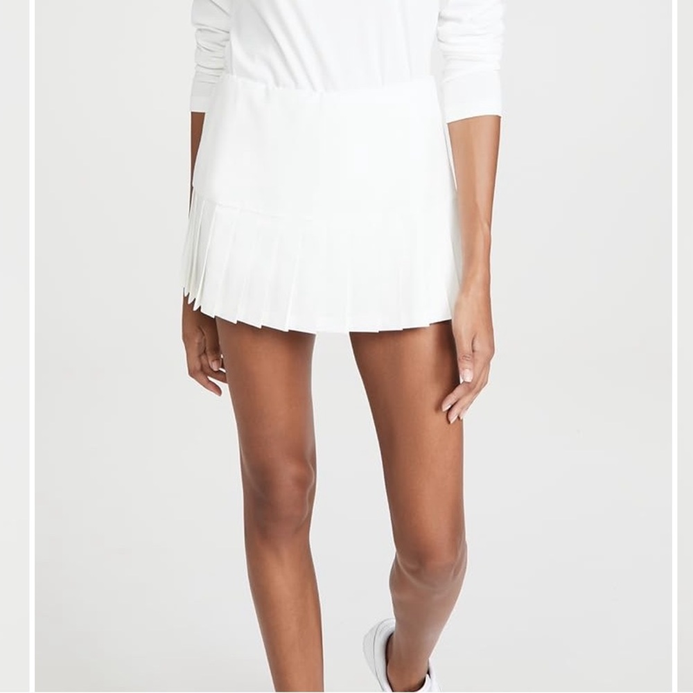 Tory Sport Pleated Hem Tennis Skirt